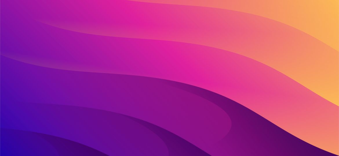 Gradient purple wave colorful background modern abstract